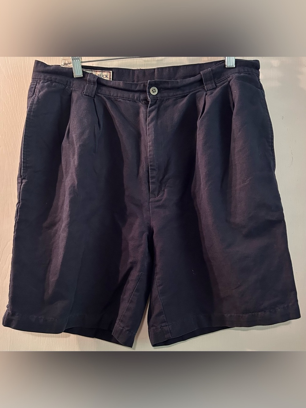 Cutter & Buck Classic Pleated Men's Navy Shorts Size 36